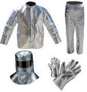 alti forni, DPI, lavoro, plus, sicurezza, protezione, U-power, Giacca, pantalone, casco, guanti, alluminizzati, anticalore, visiera, welding, saldatura, raffineria