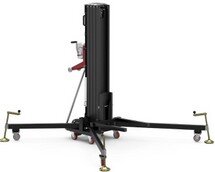Alp Lift, serie, Eventer, eventi, carrello, elevator, material, sollevatore, materiale, edile, carrellato, manovella, 3, 4, 5, 6, 7, metri, 150, 200, 250, 300, 350, 400, 500, 650, kg, kili, elevatori, pneumatico, condizionatori, condizionamento, forche, stabilizzatrici, a colonna, barre, tubi, idraulici, trasportabile, richiudibile, professionali, officina, cantiere, leggero, pesante
