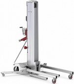 Alp Lift, serie, Large, carrello, elevator, material, sollevatore, materiale, edile, carrellato, manovella, 3, 4, 5, 6, 7, metri, 150, 200, 250, 300, 350, 400, 500, 650, kg, kili, elevatori, pneumatico, condizionatori, condizionamento, forche, stabilizzatrici, a colonna, barre, tubi, idraulici, trasportabile, richiudibile, professionali, officina, cantiere, leggero, pesante