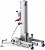 Alp Lift, serie, Large, extra, carrello, elevator, material, sollevatore, materiale, edile, carrellato, manovella, 3, 4, 5, 6, 7, metri, 150, 200, 250, 300, 350, 400, 500, 650, kg, kili, elevatori, pneumatico, condizionatori, condizionamento, forche, stabilizzatrici, a colonna, barre, tubi, idraulici, trasportabile, richiudibile, professionali, officina, cantiere, leggero, pesante